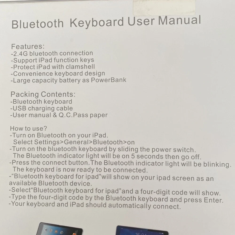 BNIB Tablet Bluetooth Keyboard for iPad Air